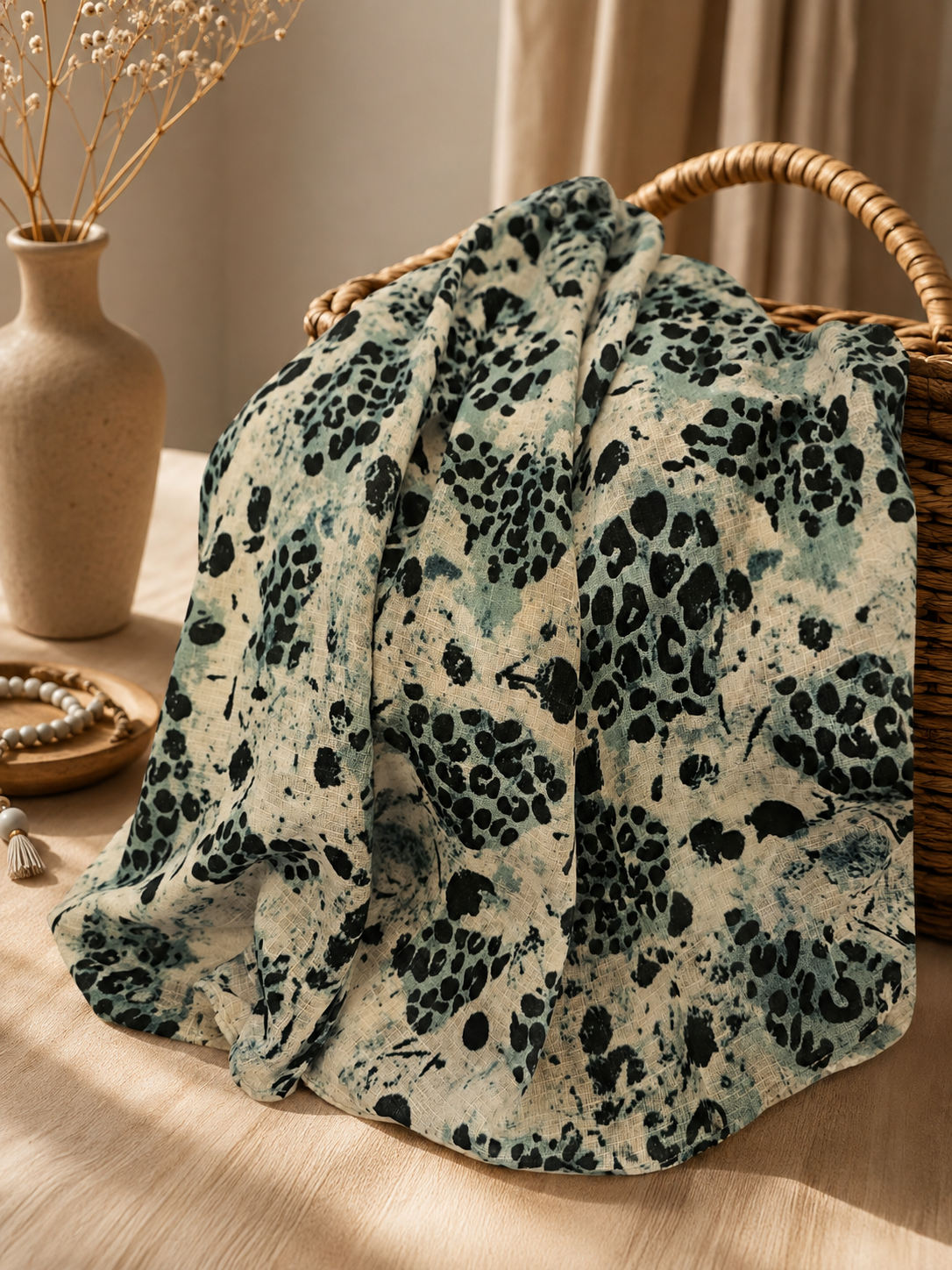 Turkish Textured Printed Lawn – Leopard Print
