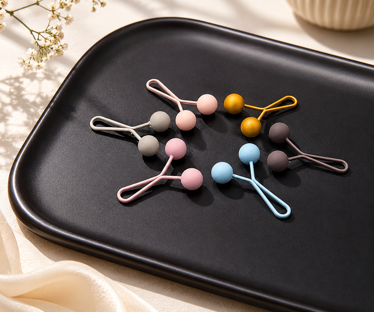 Pack of 6 Mate Scarfs Clips