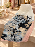 Arabic Lawn Scarf – Abstract Ink Floral Print