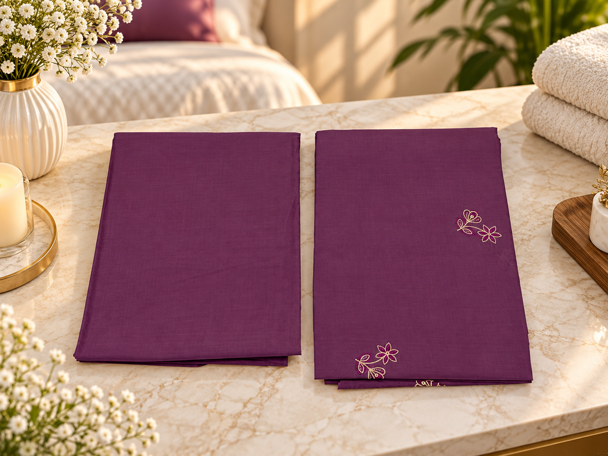 Light Purple Embroidered Lawn 2 Piece – Unstitched Ciyaab