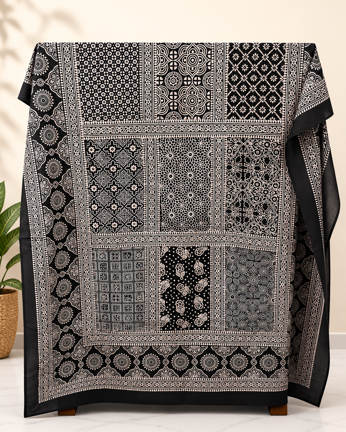 Hand Block Print Lawn Chaadar