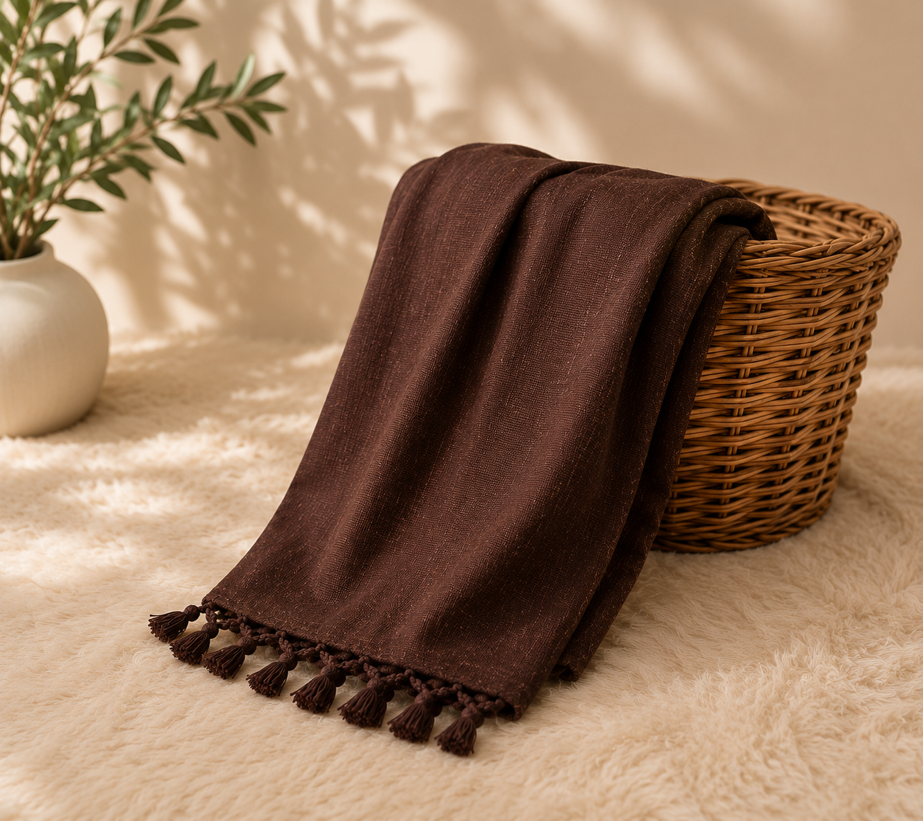 Butter Lawn Hijab – Brunette | Soft & Lightweight