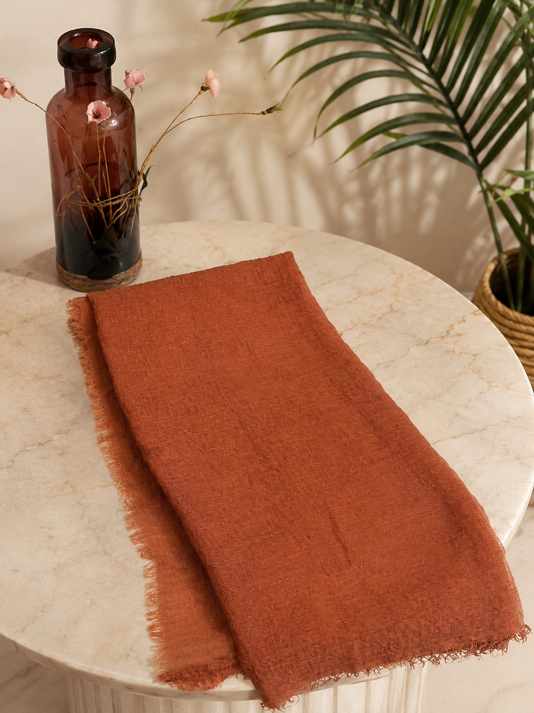 Crimps Hijab – Classic Copper | Lightweight Textured Scarf