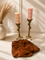 Shimmer Crinkle Silk Scarf – Copper