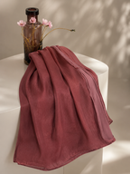 Luxe Silk Scarf - Copper Rose