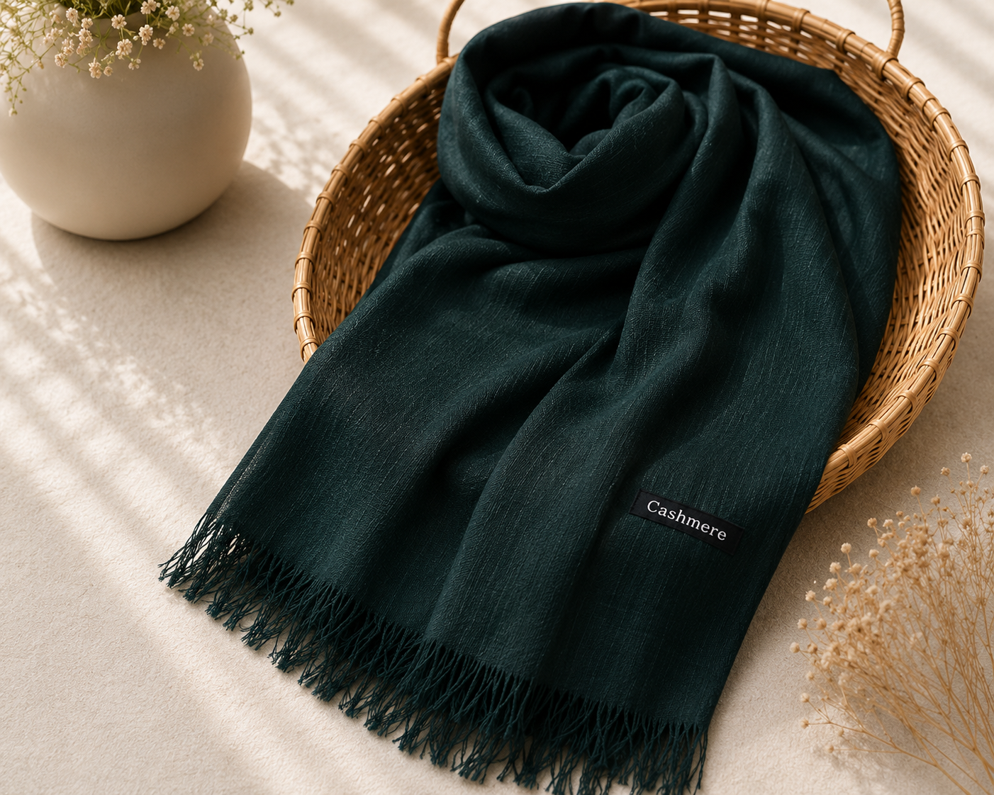 Turkish Lawn Hijab - Bottle Green | Soft Lightweight Scarf