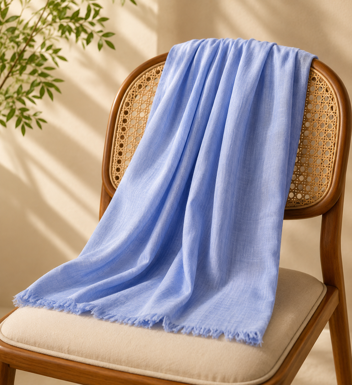Turkish Lawn Hijab - Sky Blue | Soft Lightweight Scarf