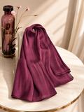 Luxe Silk Scarf - Deep Berry Mauve