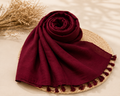 Butter Lawn Hijab – Deep Wine Maroon | Soft & Lightweight