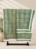 Ciyaab Hand Block Print Lawn 2 Piece suit in Deep Green colorway
