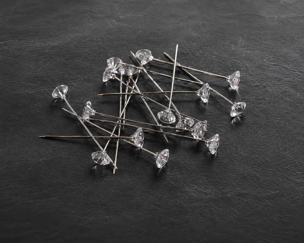 Pack of 25 Diamond Head Hijab Pins