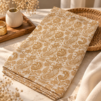 Turkish Textured Printed Lawn - Paisley Print