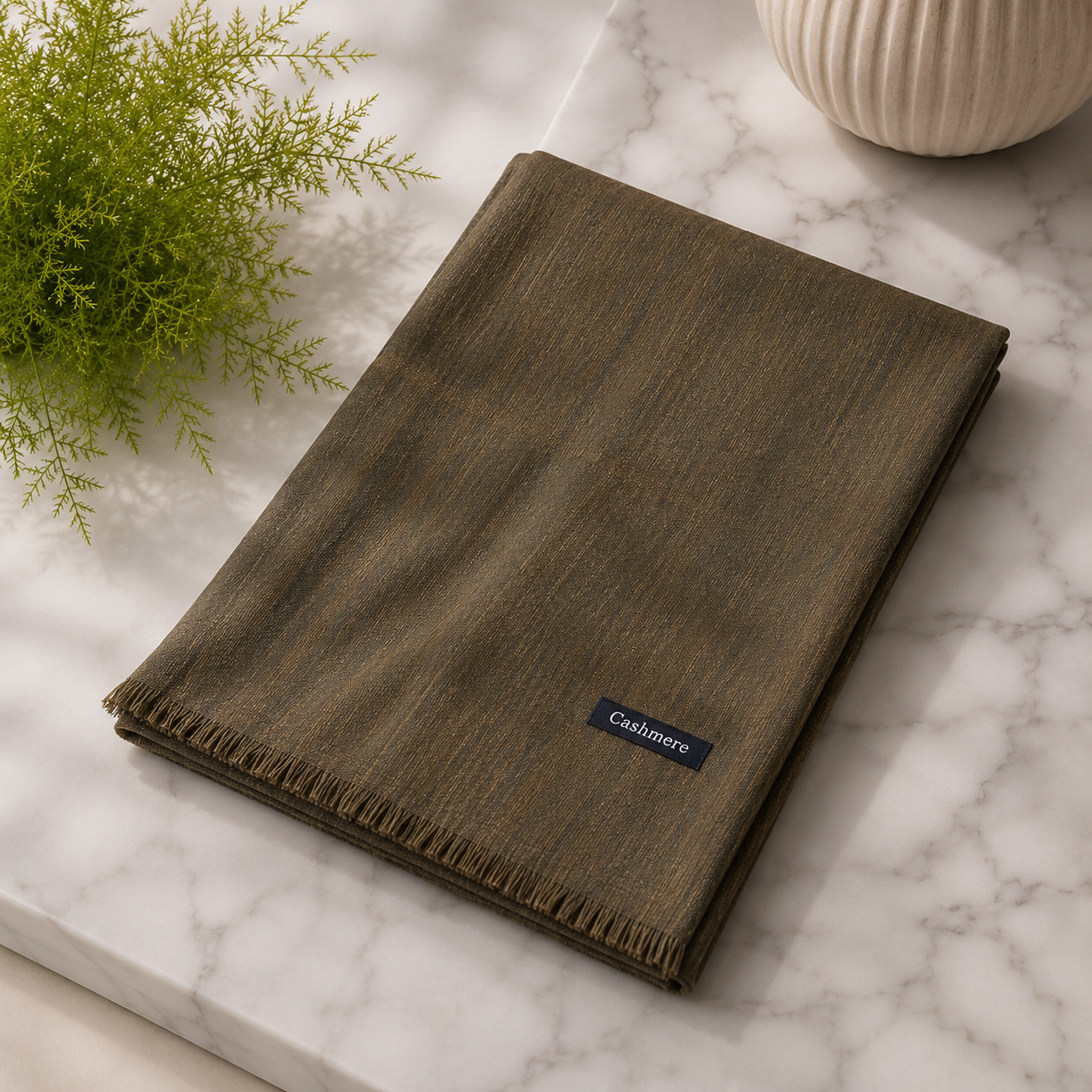 Turkish Lawn Hijab - Olive Green | Soft Lightweight Scarf