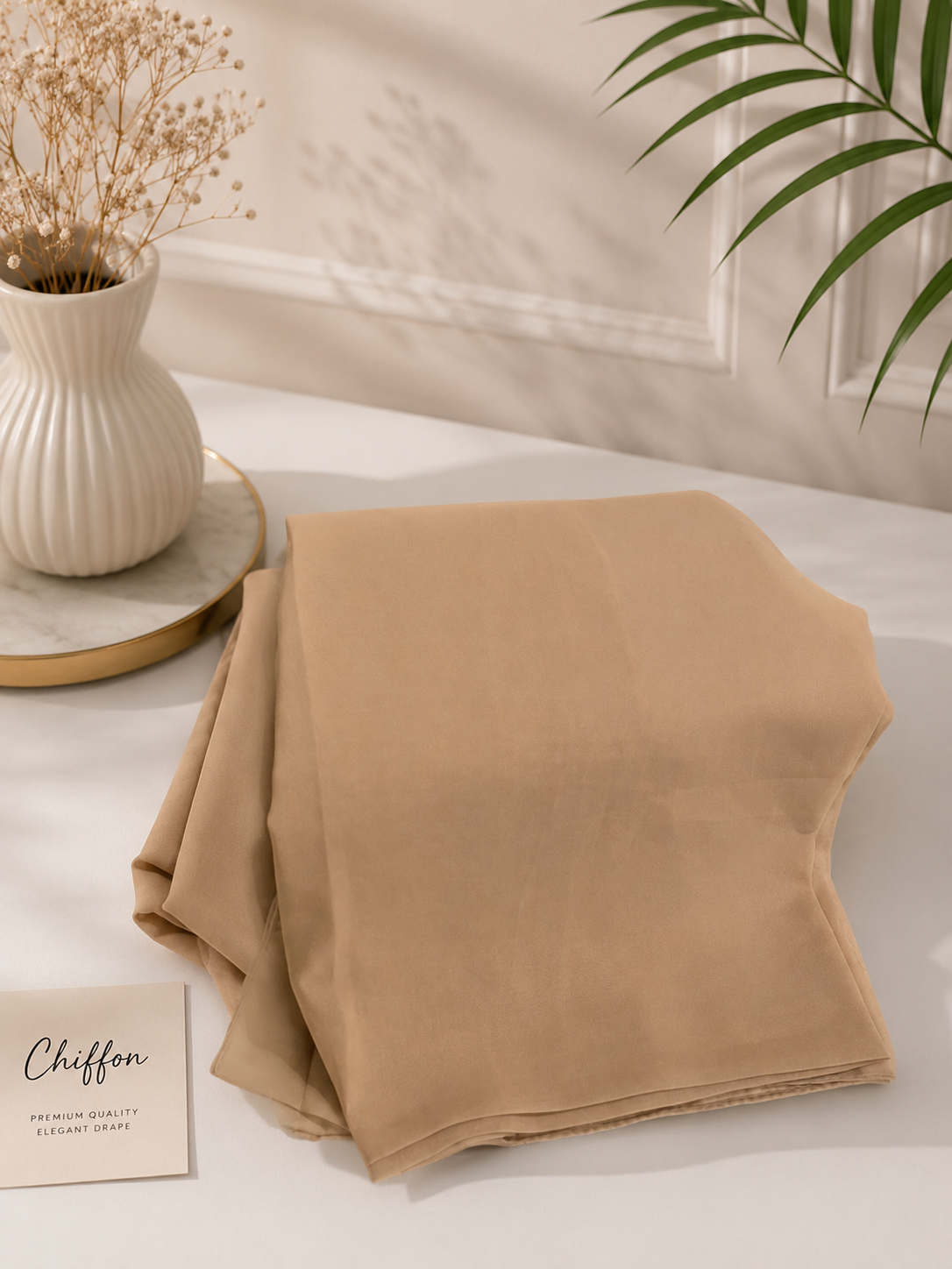 Chiffon Scarf - Camel