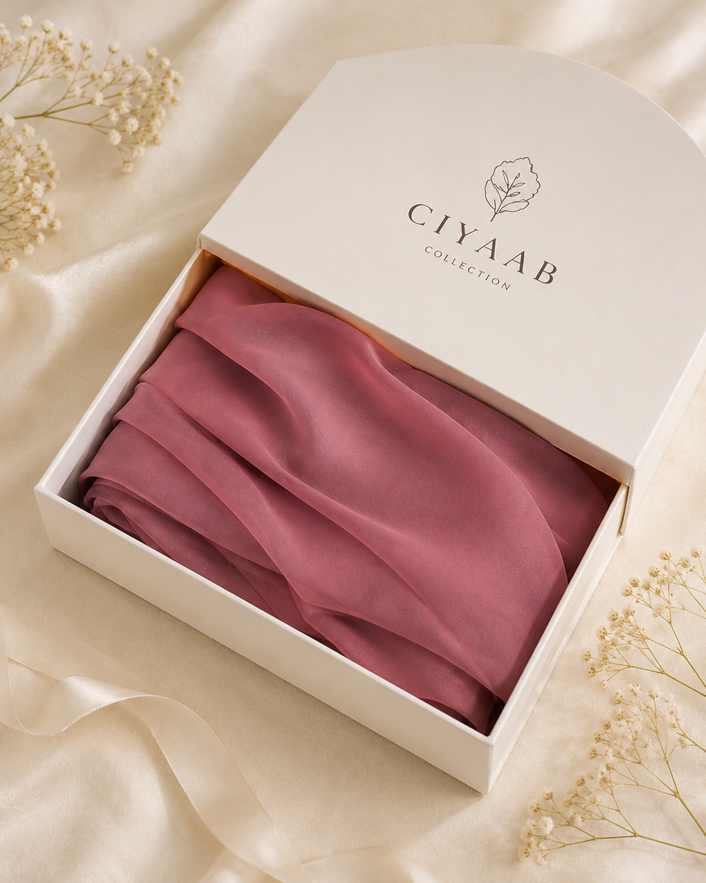 Chiffon Scarf - Rose Pink