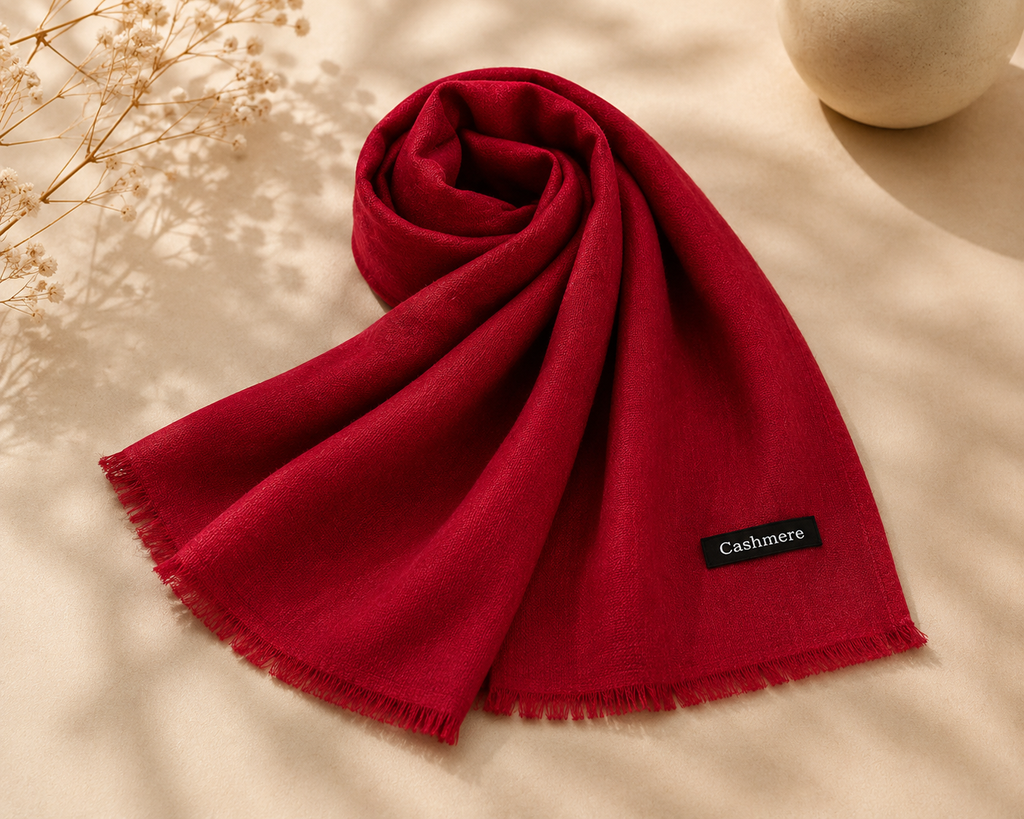 Turkish Lawn Hijab - Deep Crimson Red | Soft Lightweight Scarf