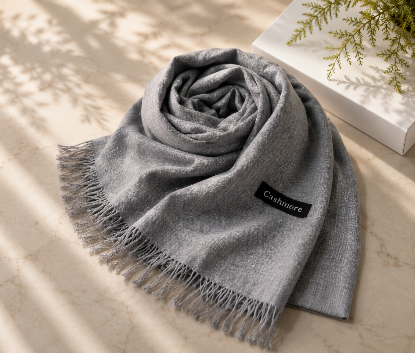 Turkish Lawn Hijab - Cool Grey | Soft Lightweight Scarf