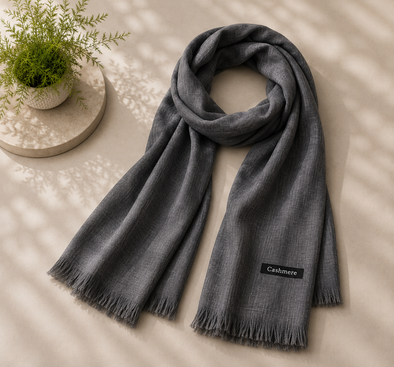 Turkish Lawn Hijab - Grey | Soft Lightweight Scarf