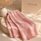 Luxe Silk Scarf - Peach Pink