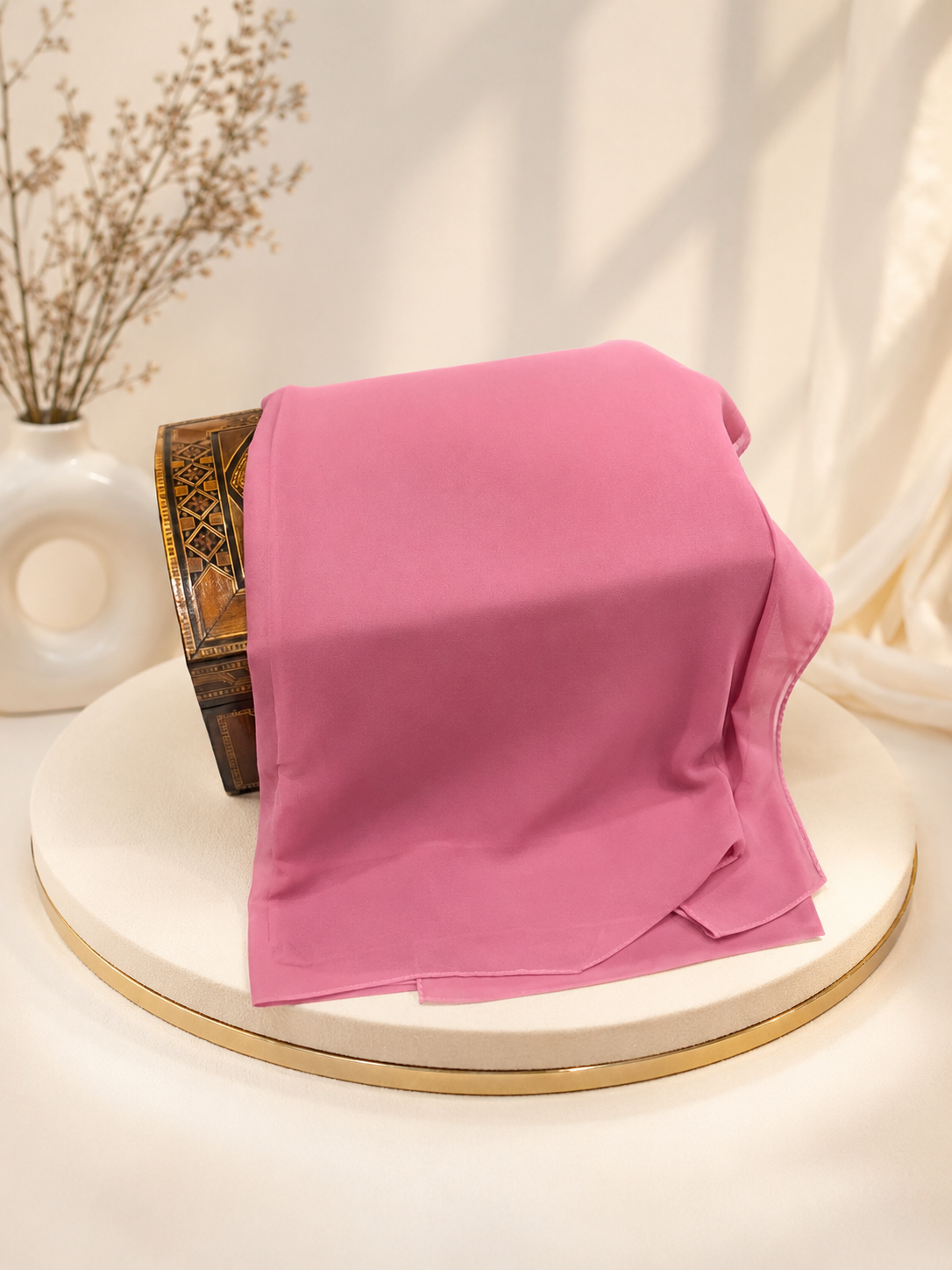 Chiffon Scarf - Deep Pink