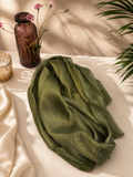Luxe Silk Scarf - Olive Mist