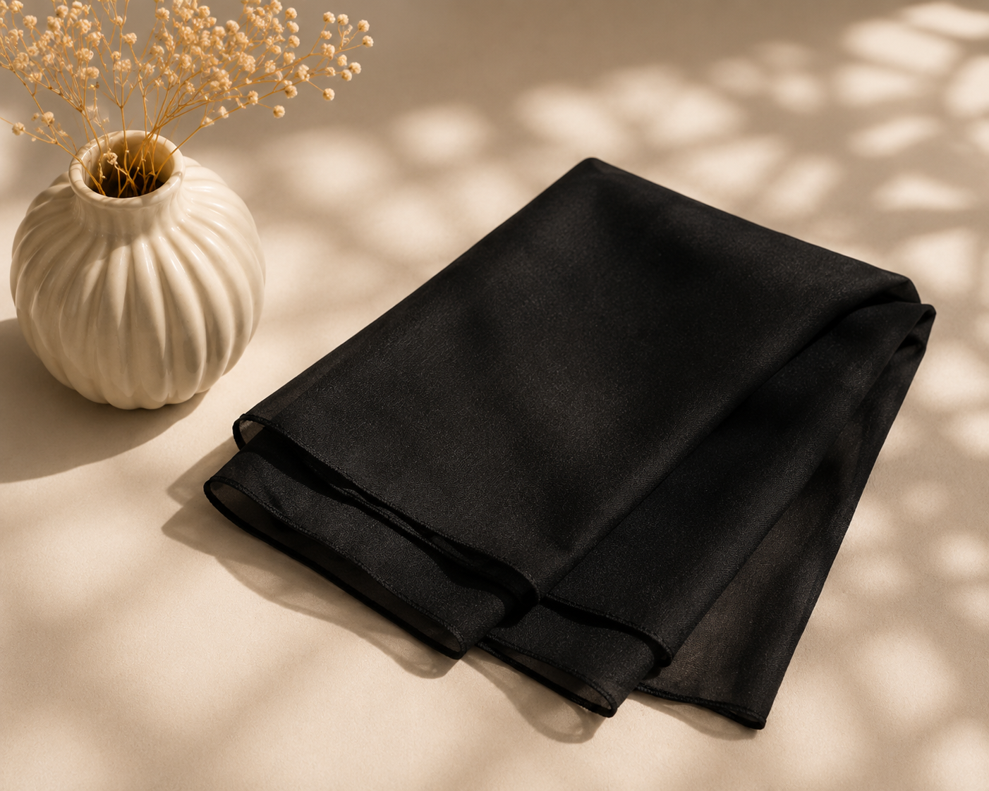 Chiffon Scarf - Black