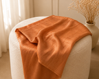 Shimmer Crinkle Silk Scarf – Gold