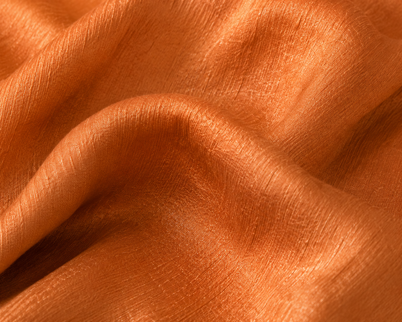 Shimmer Crinkle Silk Scarf – Gold