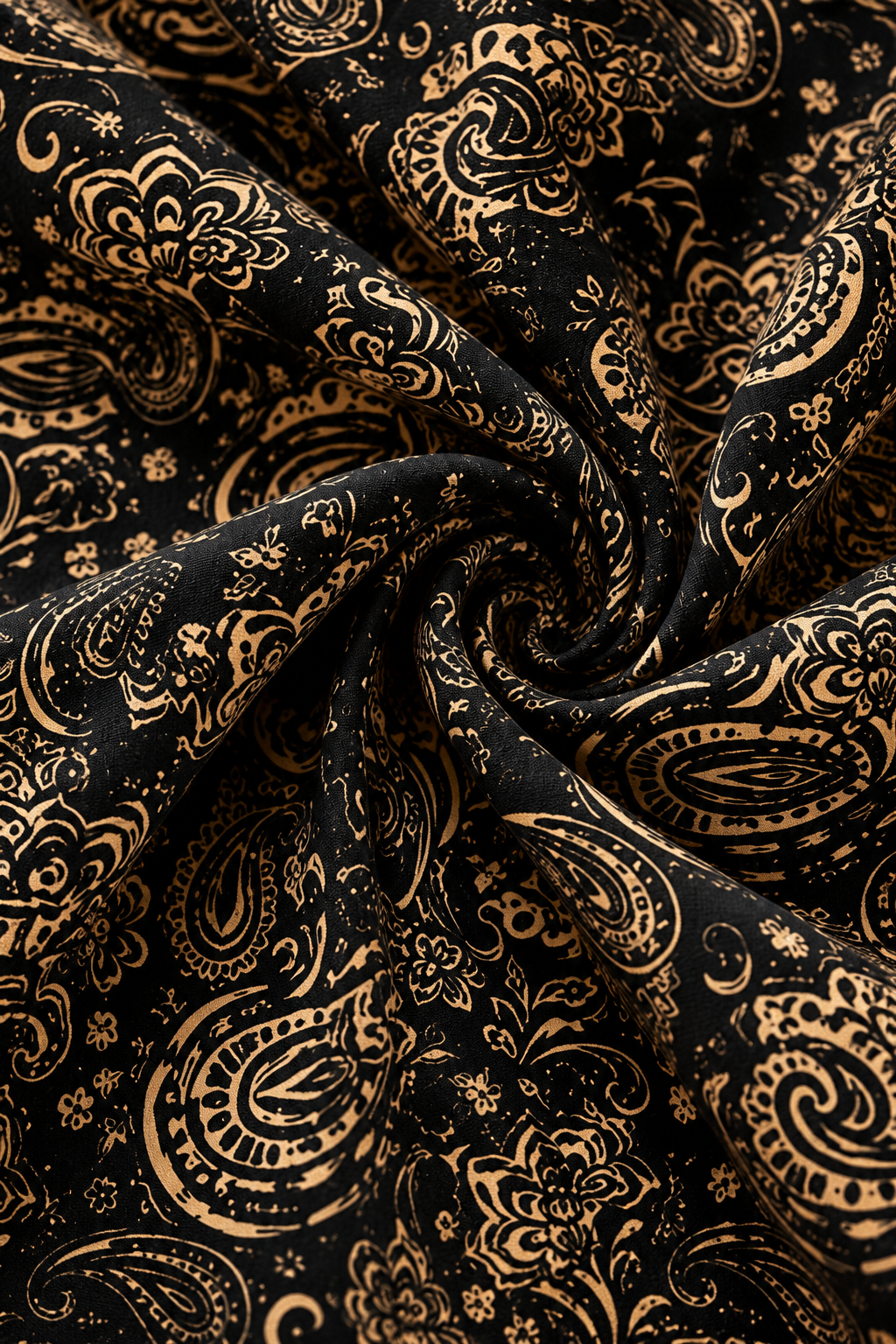 Turkish Textured Printed Lawn - Paisley Print