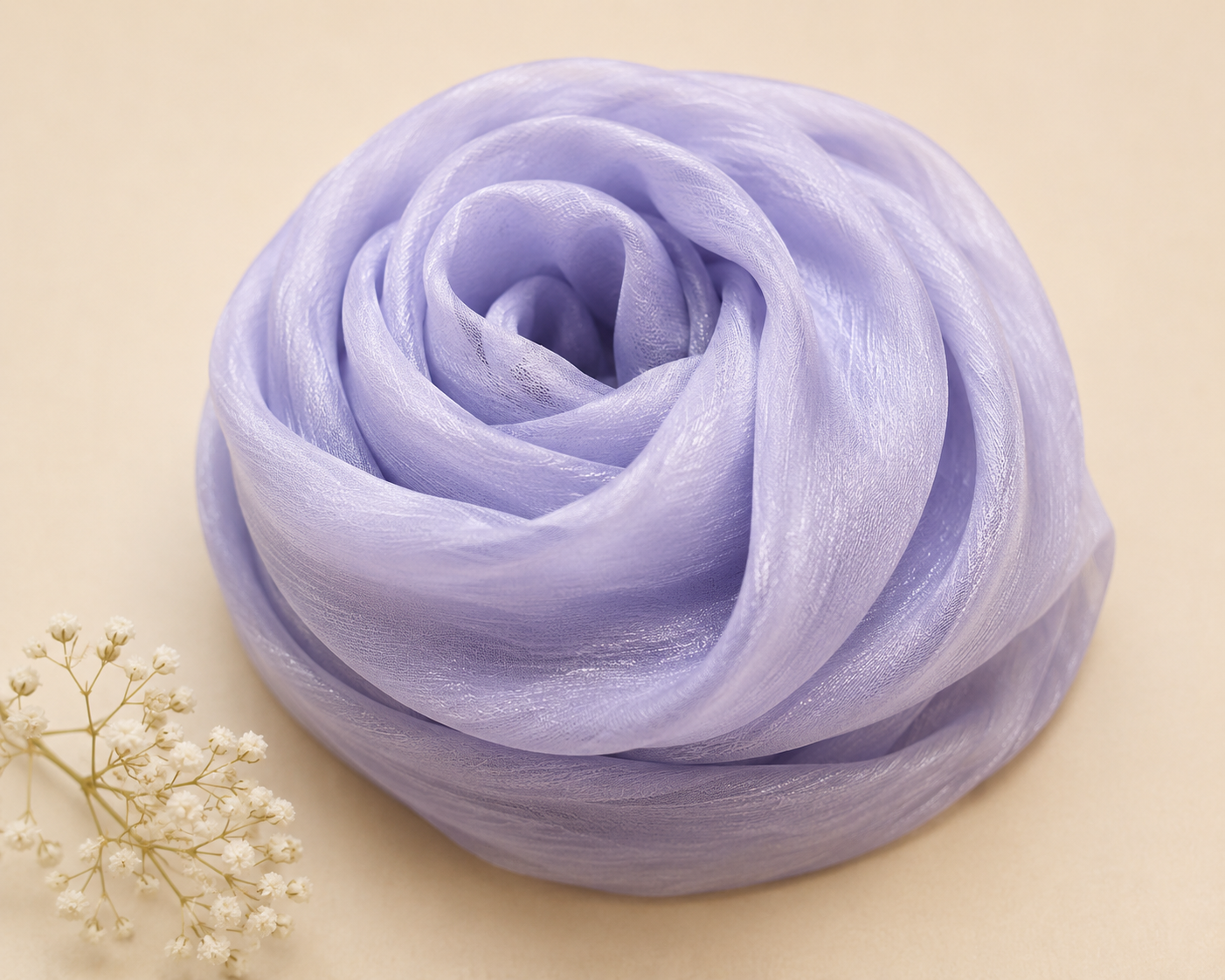 Luxe Silk Scarf - Lavender Mist