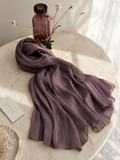 Luxe Silk Scarf - Purple