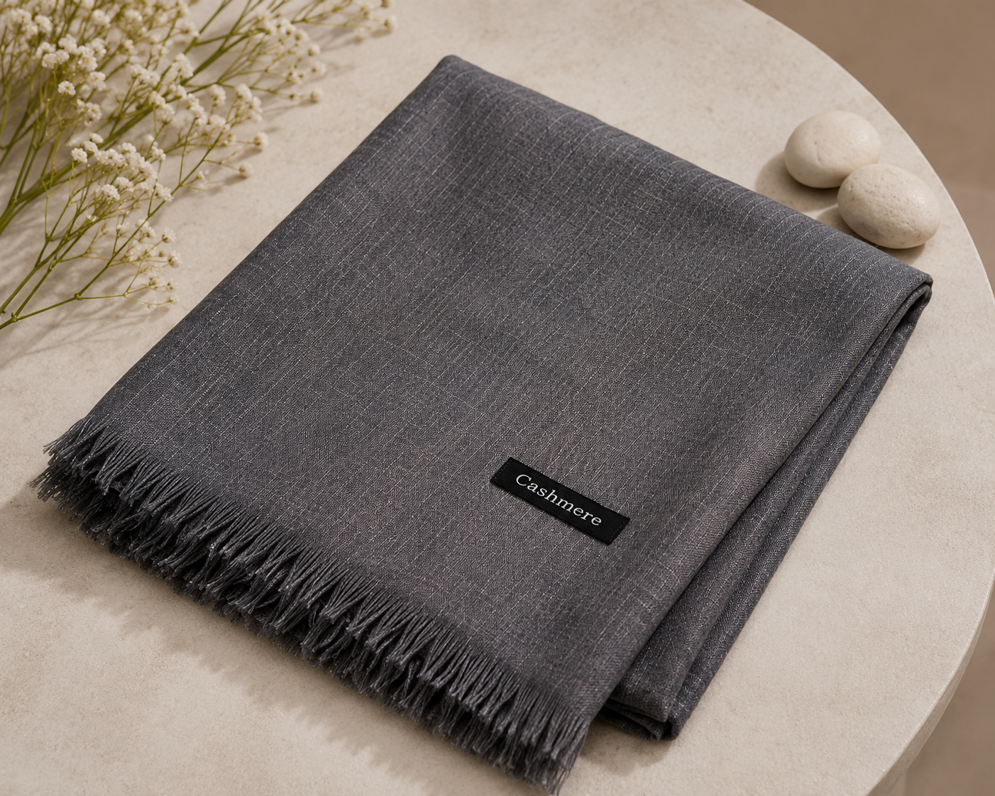 Turkish Lawn Hijab - Grey | Soft Lightweight Scarf