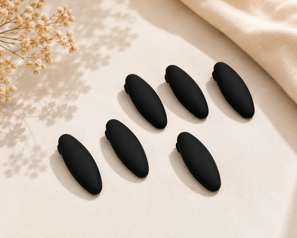 Premium Matte Hijab Clip Set (6 Pcs) – No-Snag Scarf & Hijab Fastener Clips