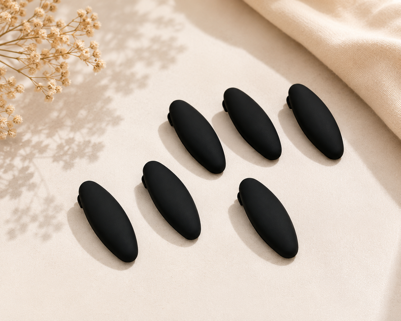 Premium Matte Hijab Clip Set (6 Pcs) – No-Snag Scarf & Hijab Fastener Clips
