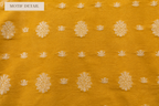 Mustard Yellow Cotton Banarsi 3 Piece Unstitched Suit Ciyaab