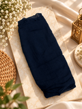Butter Lawn Hijab Scarf – Navy Blue | Soft & Lightweight Ciyaab