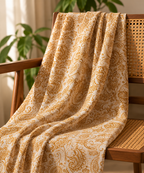 Turkish Textured Printed Lawn - Paisley Print