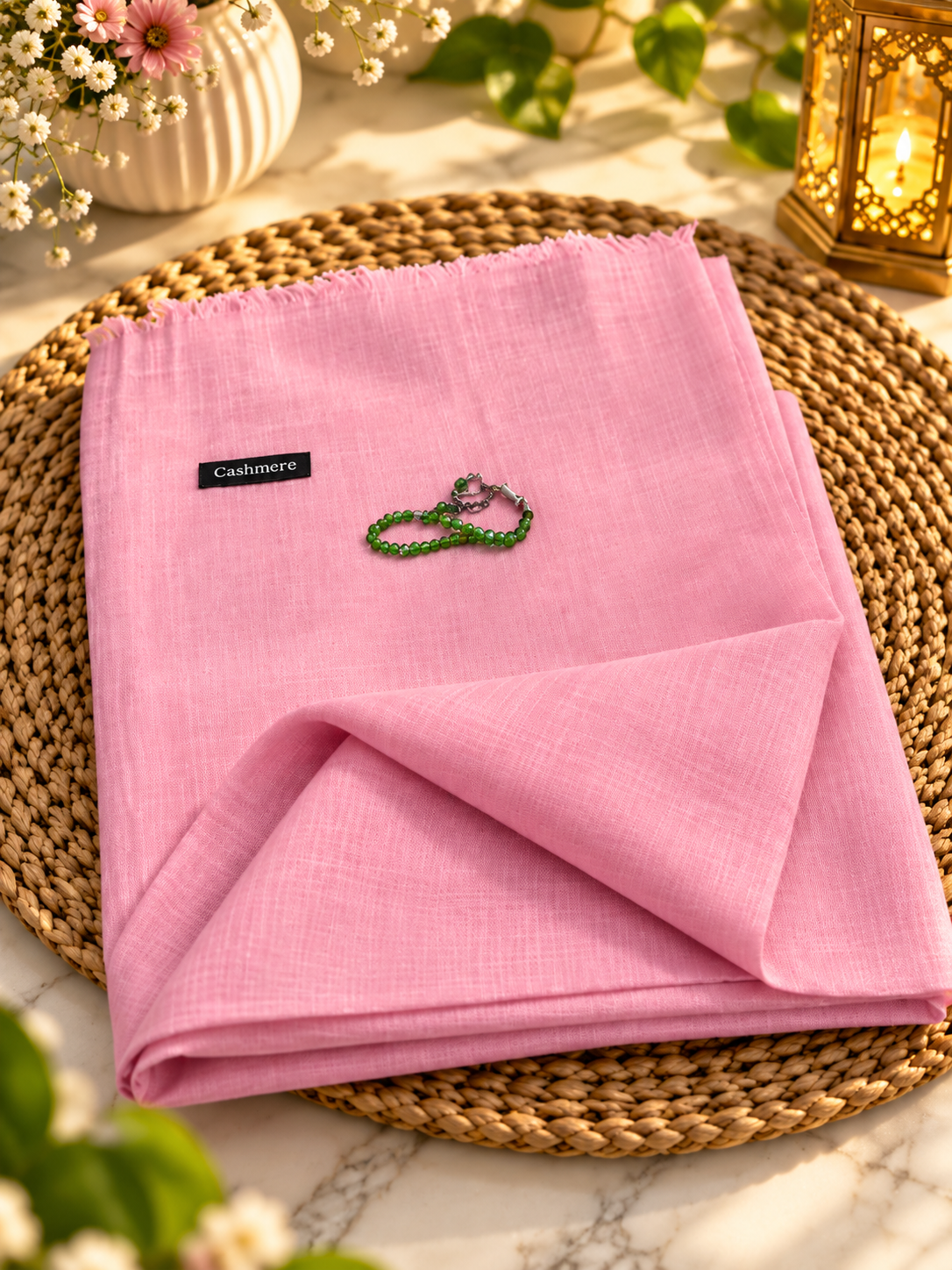 Turkish Lawn Hijab - Peach Pink | Soft Lightweight Scarf