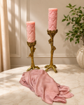 Shimmer Crinkle Silk Scarf – Peachy Pink