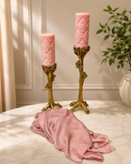 Shimmer Crinkle Silk Scarf – Peachy Pink
