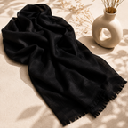Turkish Lawn Hijab - Black | Soft Lightweight Scarf