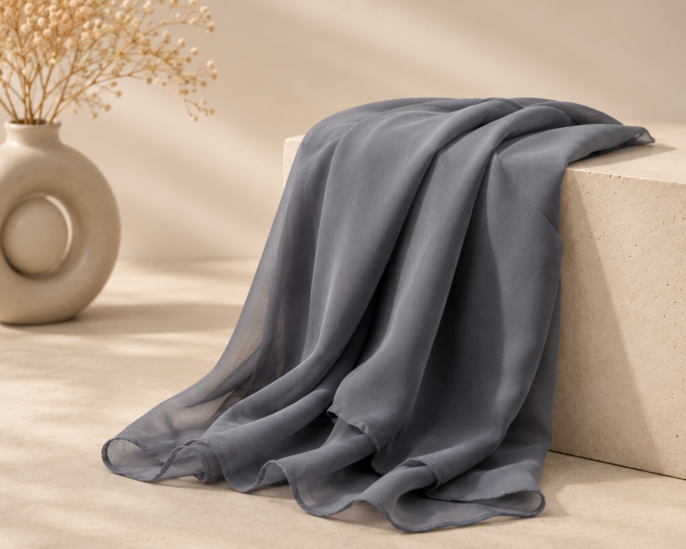 Chiffon Scarf - Grey