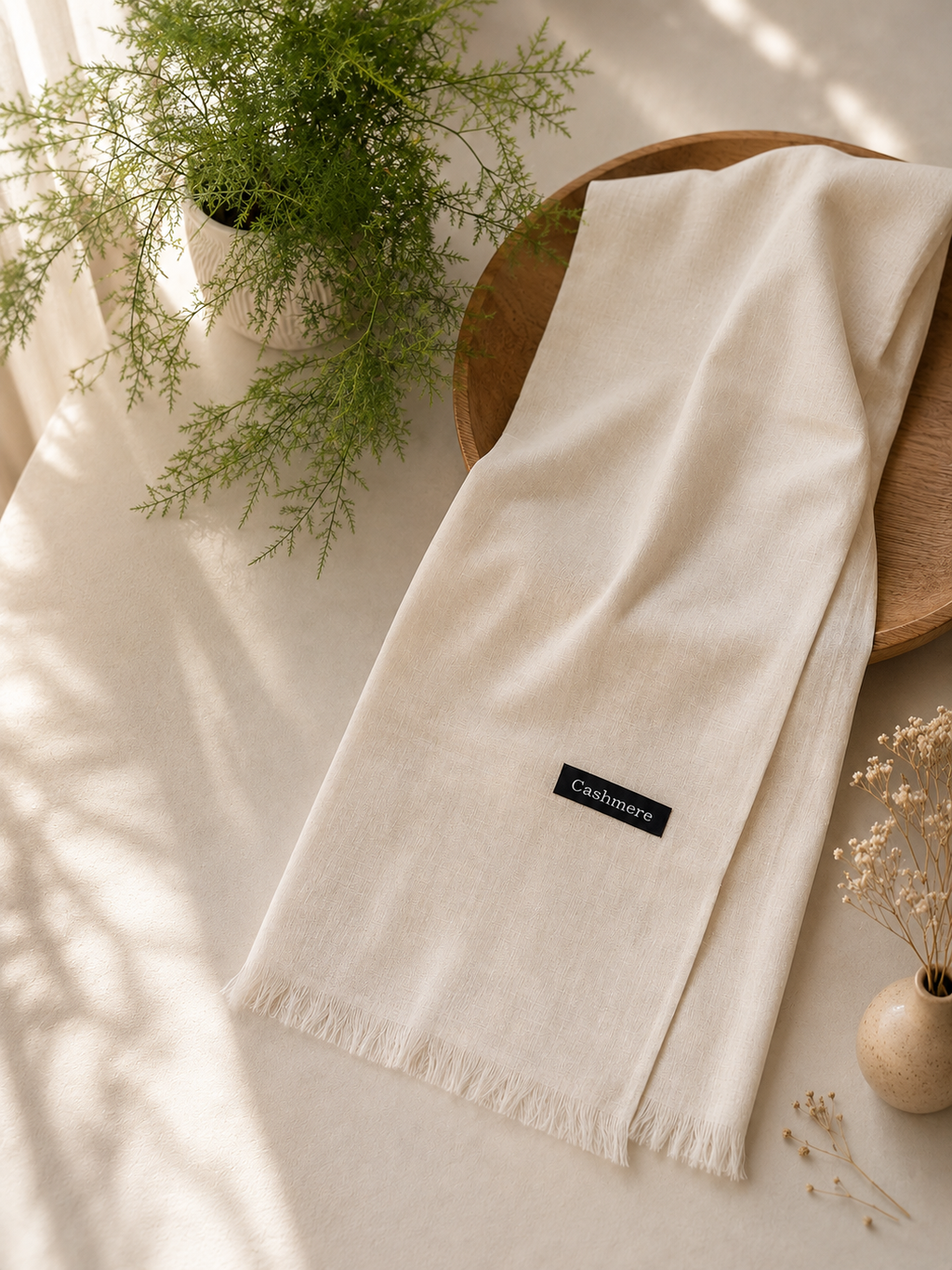 Turkish Lawn Hijab - Off-White | Soft Lightweight Scarf