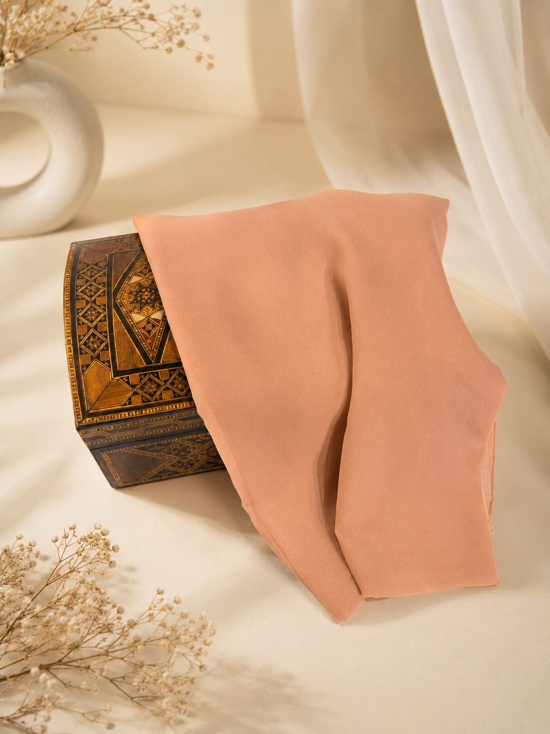 Chiffon Scarf - Dark Pink
