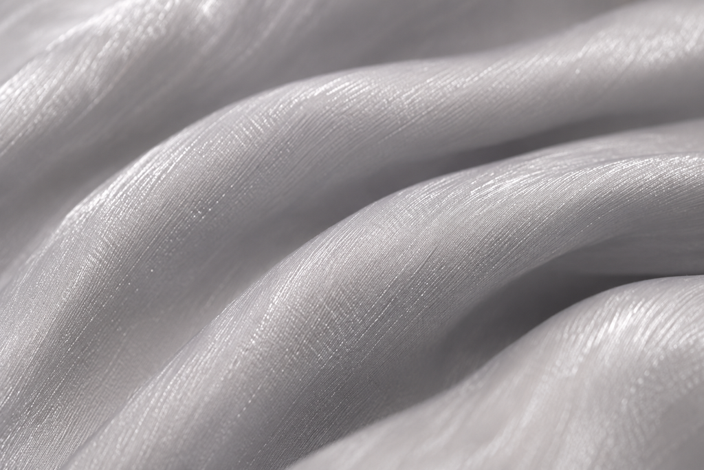 Luxe Silk Scarf - Pearl Silver