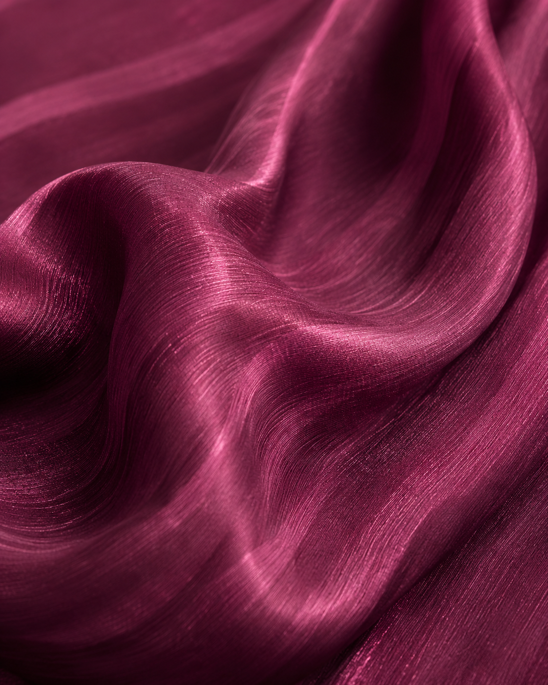 Luxe Silk Scarf - Deep Berry Mauve
