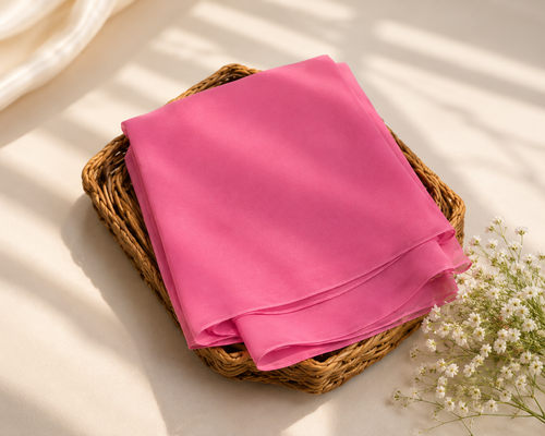 Chiffon Scarf - Deep Pink