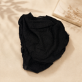 Crimps Hijab – Black | Lightweight Textured Scarf
