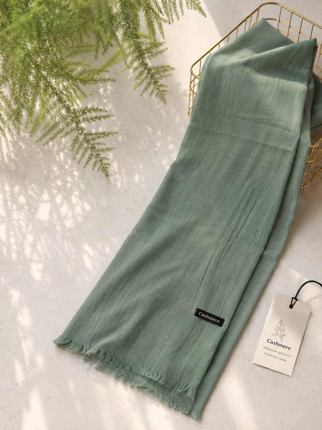 Turkish Lawn Hijab - Mint Green | Soft Lightweight Scarf