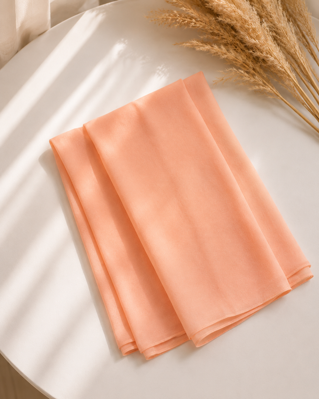 Chiffon Scarf - Peach